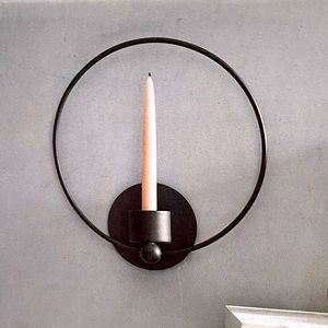 Project 62 // Sconce Candle Holder in Black Iron NWT